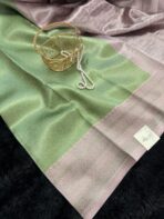 Anya (Semi silk jacquard ) - Mint and ice pink