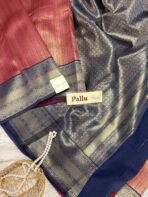 Thenral Poovizhi (dual tone soft silk) - Antique gold and red (Copy) - Image 2