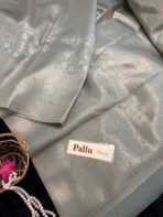 Thulir (self tone jacquard) - Pastel blue - Image 4
