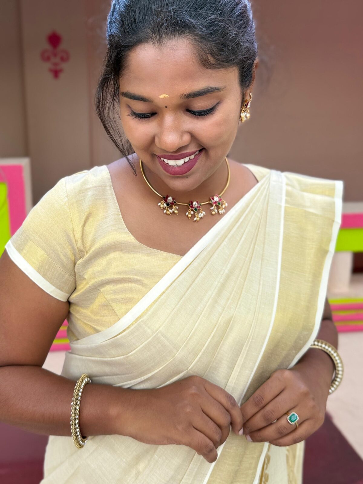 Onapattu (Silk cotton saree) - Image 4