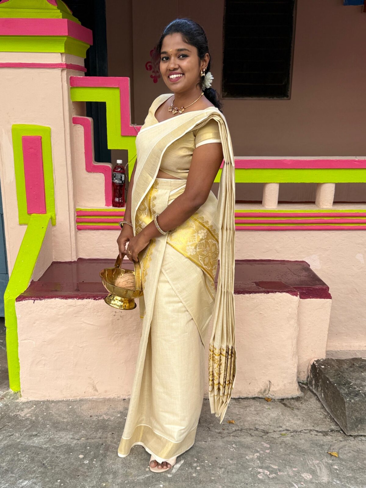Onapattu (Silk cotton saree) - Image 3