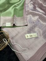 Anya (Semi silk jacquard ) - Mint and ice pink - Image 2