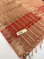 Hiranya (Crushed tissue silk) - Peach - Image 2