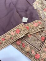 Kamini (Crush tissue Organza) - Amethyst