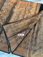 Sukhi (saree) - Bottle green - Image 4