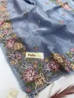 Matilda (Organza Silk) - Ice blue - Image 4