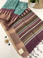 Gulabi (Kattam Tussar silk) - Sea blue - Image 2