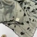 Iris (Metallic tissue silk) - Steel blue