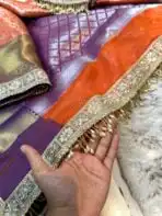 Sukhi (saree) - Orange - Image 5