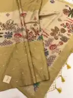 Meghna (Mursh silk) - Dusty yellow