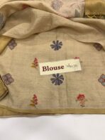 Meghna (Mursh silk) - Dusty yellow - Image 4