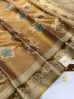 Poongothai (Tissue Kancheevaram silk ) - Honey glazed