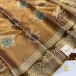 Poongothai (Tissue Kancheevaram silk ) - Honey glazed
