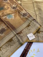 Poongothai (Tissue Kancheevaram silk ) - Honey glazed - Image 2