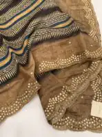 Aathmika (Handloom Tussar) - Earthwood - Image 2