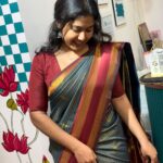 Mohini (Semi silk) - Slate blue