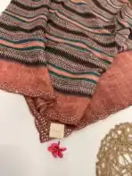 Aathmika (Handloom Tussar) - Dusty coral
