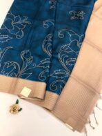 Sindhu (Viscoses silk) - Electric blue