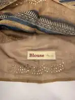 Aathmika (Handloom Tussar) - Earthwood - Image 5