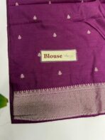 Paithani Heritage silk - Grape Wine - Image 6