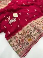 Aaradhana (Paithani Heritage silk) - Hot pink