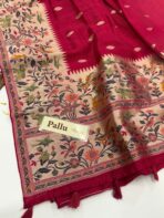 Aaradhana (Paithani Heritage silk) - Hot pink - Image 4