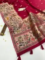 Aaradhana (Paithani Heritage silk) - Hot pink - Image 3