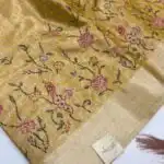 Iyla (Jaquard woven silk) - Soft yellow
