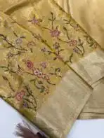 Iyla (Jaquard woven silk) - Soft yellow - Image 2