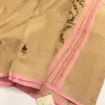 Leah (Embroidered tissue silk) - Pastel pink