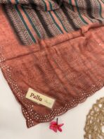 Aathmika (Handloom Tussar) - Dusty coral - Image 3