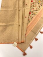 Leah (Embroidered tissue silk) - Dusty orange - Image 2