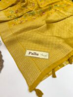 Amritha (Banarasi Paithani) - Sunshine yellow - Image 4