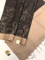 Sindhu (Viscoses silk) - Charcoal grey
