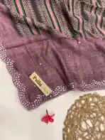 Aathmika (Handloom Tussar) - Magenta - Image 3