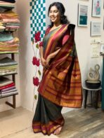 Mohini (Semi silk) - Slate blue - Image 5