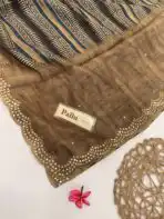 Aathmika (Handloom Tussar) - Earthwood - Image 4