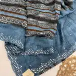 Aathmika (Handloom Tussar) - Earl blue