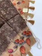Seetha (Tussar silk) - Grey - Image 2