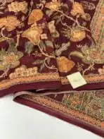 Monica (Katha embroidered Chanderi) - Maroon - Image 2