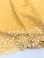 Tessa (Pure Organza-cotton blend) - Soft yellow - Image 2