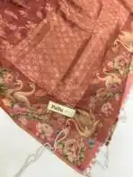 Mila (Tussar silk) - Peach - Image 3