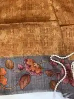 Seetha (Tussar silk) - Mustard - Image 2