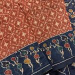 Monica (Katha embroidered Chanderi) - Orange