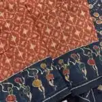 Monica (Katha embroidered Chanderi) - Orange