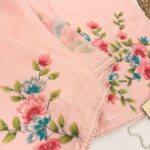 Blush & Bloom (Hand-painted Kota) - Dahlia pink