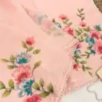 Blush & Bloom (Hand-painted Kota) - Dahlia pink