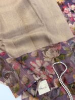 Festive spark (Silk by Linen) - Dusty tan - Image 2