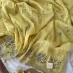 Elam thendral (Crushed georgette) - Lemon yellow