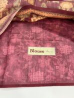 Monica (Katha embroidered Chanderi) - Maroon - Image 4